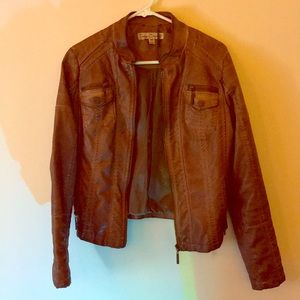 Leather brown Jacket